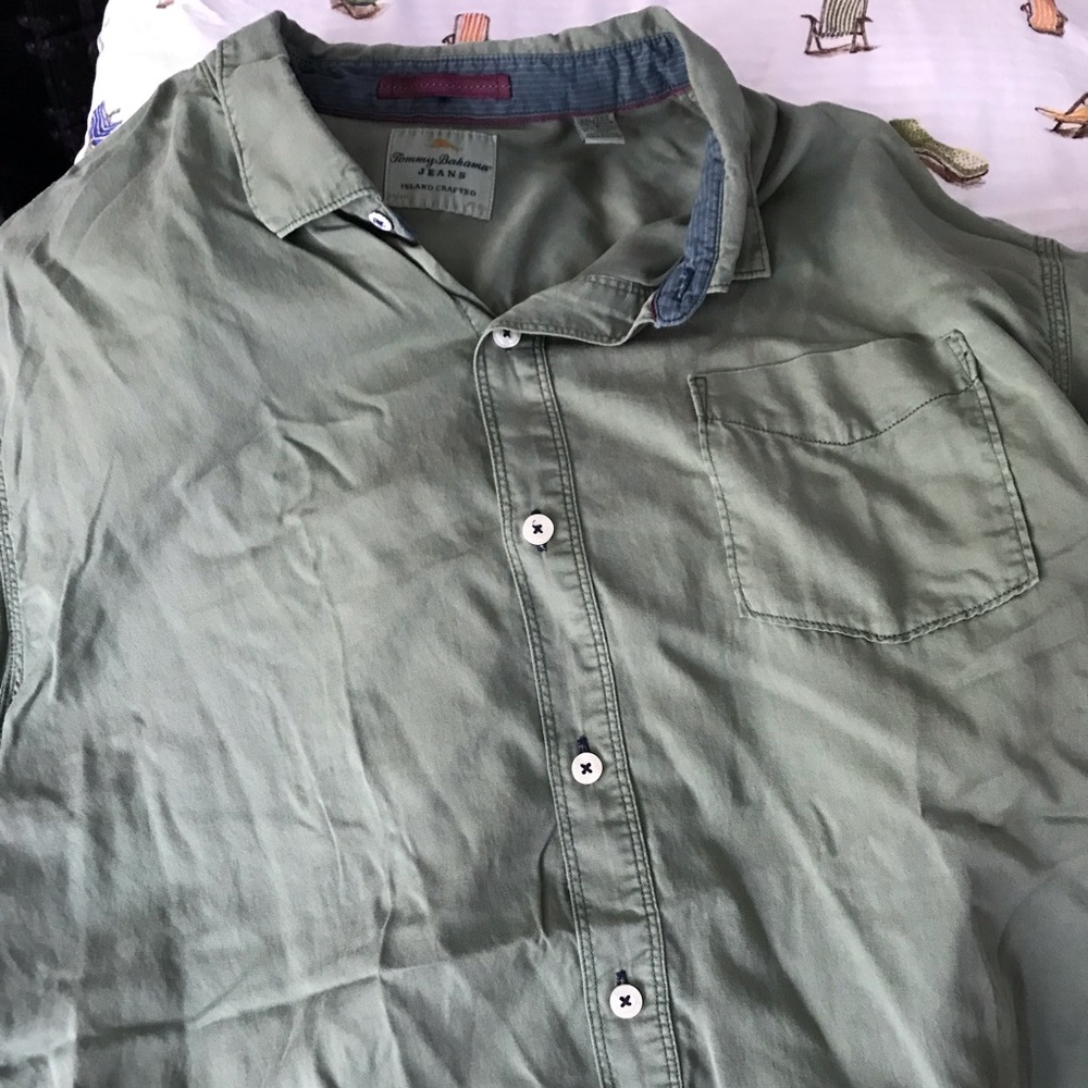 Tommy Bahama, Green, Long Sleeve, XX-Large